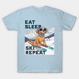 Eat Sleep Ski Repeat T-Shirt